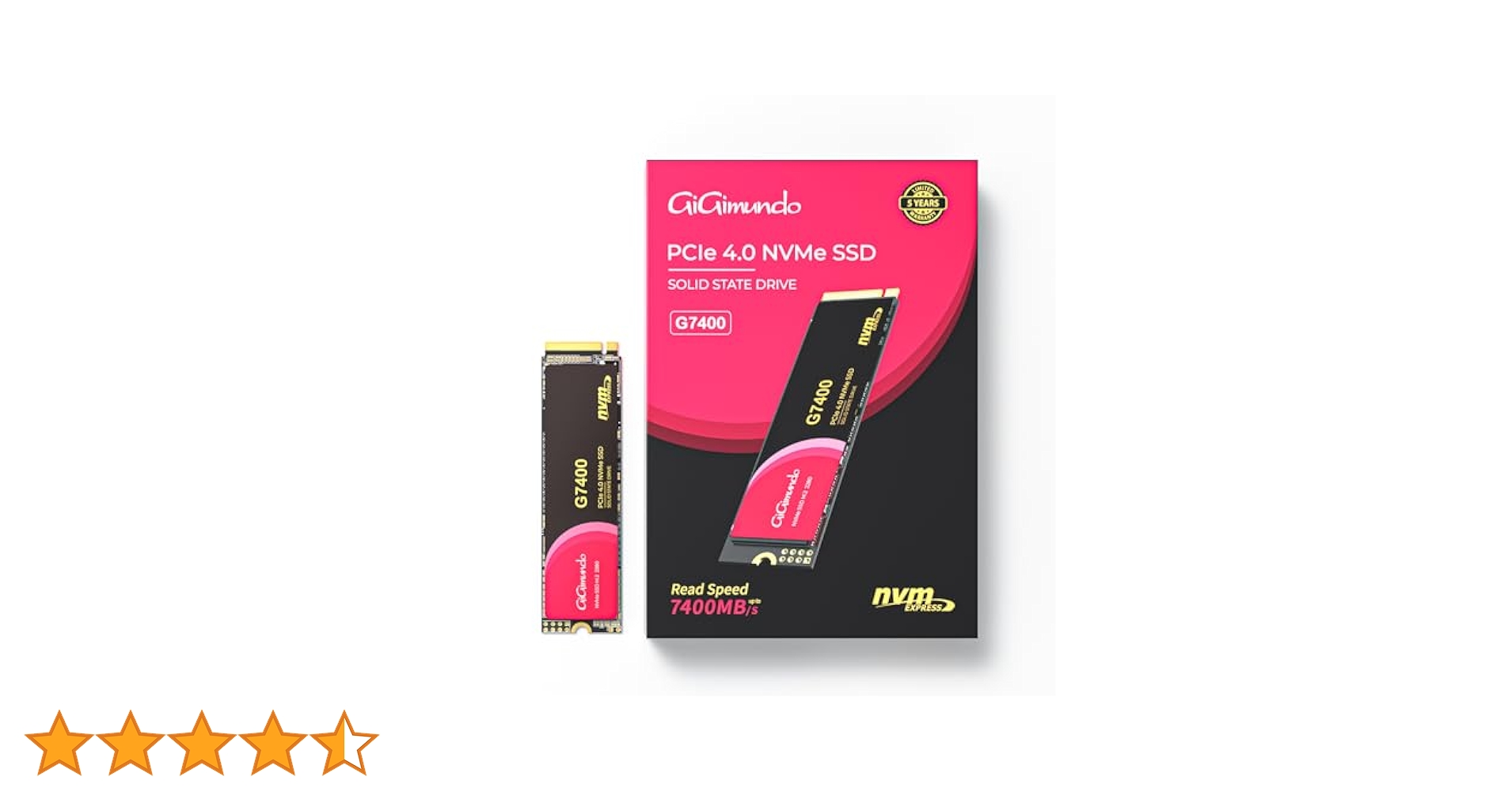 内蔵型SSD SIX X7400 2TB M.2 SSD PCIe4.0 Amazon | SIX X7400Pro NVMe M.2 SSD PCIe Gen4x4 2TB M.2 2280